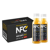 农夫山泉NFC-100鲜果冷压榨橙汁-1*24*300ML-纸箱装