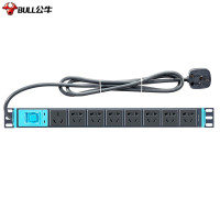公牛(BULL) GNE-108DT 16A大功率防雷PDU机柜插座/插线板/插排 8位总控全长1.8米