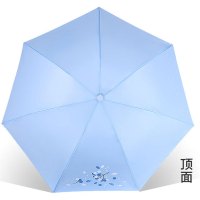 天堂 三折晴雨伞339S 57cm*8k