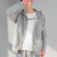 耐克外套男士 秋季23新款运动服休闲连帽开衫防风上衣透气夹克 BV29-063/灰色/刺绣小标/力荐 L