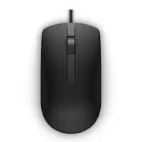 戴尔(DELL)MS116 有线鼠标 商务办公经典对称有线USB接口即插即用鼠标(黑色)