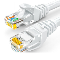 GRE-6030 六类千兆网络跳线宽带线RJ45成品室内外8芯网线白色3米