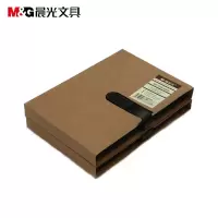 晨光 商务记事本APY4G381A5皮面记事本办公笔记本记录本日记本 100页 黑、棕颜色随机 单位:1本