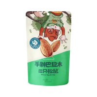 三只松鼠(Three Squirrels)手剥巴旦木 每日坚果 干果炒货 休闲零食 120g