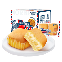 诺贝达 拔丝鸡蛋糕500g早餐食品营养蛋糕鸡蛋糕零食小吃网红休闲食品CNBD050053