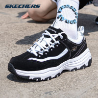 斯凯奇(Skechers)男鞋 2023秋季新款运动鞋熊猫鞋潮流时尚老爹鞋低帮轻便休闲鞋 8790091-BKW 39.