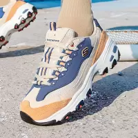 斯凯奇(Skechers)女鞋 2023新款秋季翻毛皮熊猫鞋耐磨缓震运动鞋潮流休闲老爹鞋 13167-TNV 5/35/