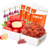楼兰蜜语 果干蜜饯组合七(葡萄干225g*3+灰枣508g*3)2199g
