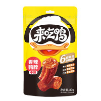 来伊份(LYFEN)香辣鸭脖 休闲小吃肉制品零食80g*2包