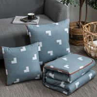 班裕 精梳棉多功能懒人抱枕被 50*50cm/个 (季候风)