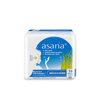 阿莎娜 紫芯体 超薄日用卫生巾240mm 14片