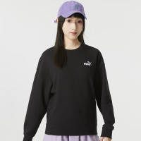 PUMA彪马卫衣女装23秋季新款户外运动服舒适保暖套头衫宽松时尚休闲服 678444-01