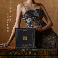 Hibake传承佳作600g陈皮双黄月饼莲蓉双黄月饼麻辣伍仁月饼组合装月饼礼盒