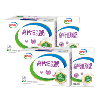 伊利 高钙低脂牛奶250ml*16盒*2箱 脂肪减半 增加25%钙 礼盒装