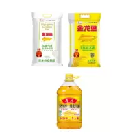福利套餐5(鲁花5S压榨一级花生油 5L+金龙鱼高筋雪花麦芯小麦粉5kg+金龙鱼优质东北大米5kg)
