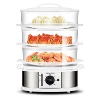 摩飞电器(Morphyrichards) 电蒸锅家用三层大容量多功能蒸鱼蒸菜电热锅蒸锅MR1148 多用途电蒸锅