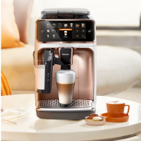 飞利浦EP5144咖啡机 全自动浓缩家用/办公现磨咖啡机 EP5144/82 白金色