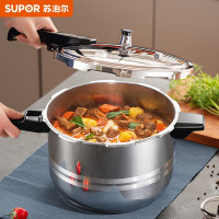 苏泊尔(SUPOR)好帮手304不锈钢7.0L压力锅24cm高压锅燃气电磁炉通用YS24ED