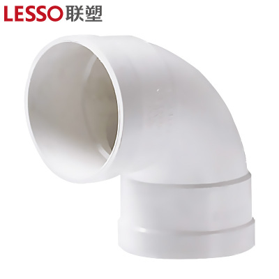 联塑 90°直角弯头PVC-U排水配件白色 dn50 单位:个(2个起订)