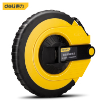 得力(deli)包胶纤维防水皮卷尺米尺耐磨软尺盒尺布卷尺