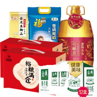 丰享D5L+11.8KG+3000ML胡姬花花生油5L雪域长粒香5kg金龙鱼麦芯5kg杂粮1.8kg纯牛奶25ml*12