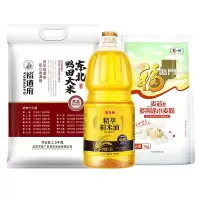 金龙鱼稻米油1.8L鸭田大米2.5kg多用途小麦粉1kg