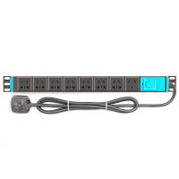 PDU机柜插座插排接线板机柜插座8插位10A大功率插排插板接线板 线长1.8m