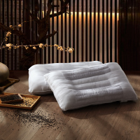 LOVO乐蜗家纺罗莱生活出品枕芯颈椎枕护颈枕决明子单人枕头对枕成人学生枕头