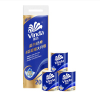维达(Vinda) V4073 200克/卷空心卷纸10卷/提*6提/件 4层超韧卫生纸