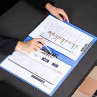 得力(deli) A4文件夹单双强力夹资料夹文件夹子系列 5342 A4双强力夹 蓝色