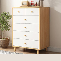 域赢餐边柜厨房收纳碗柜客厅简约储物柜卧室收纳斗柜两小四大抽款