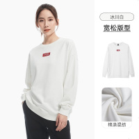 骆驼女款圆领卫衣J0W123123冰川白S-2XL 尺码请备注