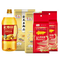 惠享米面油D款1L+3kg 压榨花生油御品麦芯粉五常基地稻花香大米