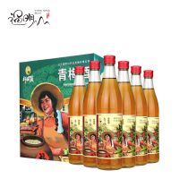 通明山5度青梅酒 低度女士微醺甜酒瓶装 500ml*6瓶整箱装中秋佳节送礼