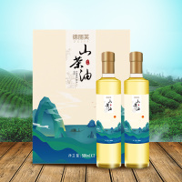 德丽芙山茶籽油冷榨油食用油组合500ml*2