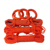 JOEWVAL救生绳 游泳池救生圈浮索套绳[10.5mm 普通绳 带漂浮圈 20m]