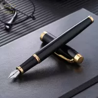 派克(PARKER)新款IM纯黑丽雅金夹墨水笔