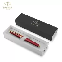 派克(PARKER)IM烈焰红金夹宝珠笔签字圆珠笔