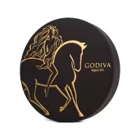 歌帝梵(Godiva)比利时进口黑巧克力礼盒 24片装125g