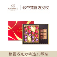 歌帝梵巧克力礼盒 Godiva精选礼盒装20颗比利时多口味巧克力170g