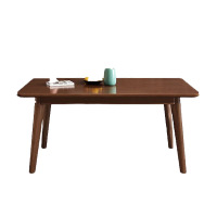 域赢实木餐桌椅组合家用北欧小户型吃饭桌子简约长方形食堂餐桌椅餐厅单桌子130*80*76cm