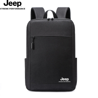 Jeep 简约双肩商务电脑包P243078226 黑色