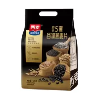 全谷物燕麦西麦5黑谷物燕麦片540g*2袋装即食黑芝麻高膳食纤维高蛋白质饱腹早餐麦片