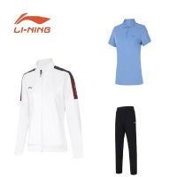 李宁运动套装 外套+POLO杉+外裤 AWDT093147