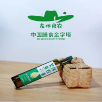 友伴良农 非转基因 一级冷榨亚麻籽油 老人儿童家庭食用油 500ml/瓶