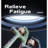 SMOOKY 电子计数握力器臂力锻炼男女康复训练腕力前臂肌肉家用健身器材 橄榄绿WL-02[10~100kg力度调节]