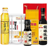 金龙鱼 鸿运锦礼-伴手礼袋49型 (食用油米面礼盒套装970ml+760g)