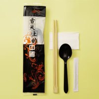 京竹 一次性筷子四件套舌尖餐巾纸巾牙签640套/箱