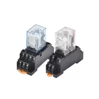 欧 姆龙中间继电器8 脚DC24V 2开2闭不小于10A含底座1套