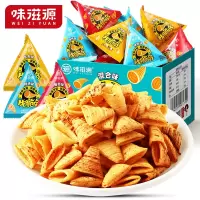 味滋源 牛脆角500g妙脆角三角尖角散装小零食虎角脆整箱